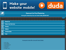 Tablet Screenshot of dcpoolplastering.com